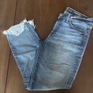 7 For All Mankind Dark Blue Denim Jeans